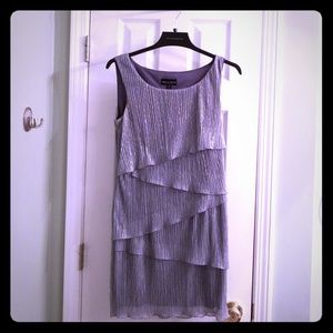Shimmering Silver Party Dress
